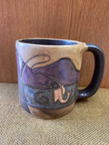 Fly Fishing Mara Mug in lead free stoneware pottery; 16OZ; 510G6