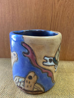 Turtle Mara Mug in lead free stoneware pottery  16 oz; 510C6