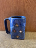 Geo Sun Mara Mug 12oz in handmade stoneware pottery; 511S9