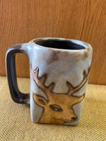 Deer Mara Mug in lead free stoneware pottery;12oz; 511A5