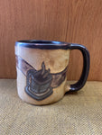 Java Mara Mug in lead free stoneware pottery; 16OZ; 510V3