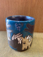 Horse Mara Mug in lead free stoneware pottery 16oz; 510C5