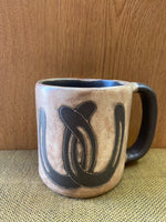 Horse Shoes Mara Mug in lead free stoneware pottery; 16OZ; 510Q9