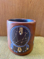 Dream Catcher Mara Mug in lead free stoneware pottery. 16 oz; 510W4