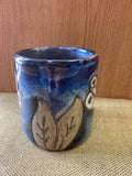Dragonfly Mara Mug in lead free stoneware pottery 16 oz; 510E4