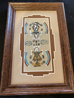 Glen Nez; Authentic Navajo Sandpainting; 3” x 6”; SP36-2L
