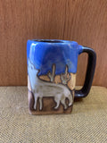 Howling Wolves Mara Mug in lead free stoneware pottery 12oz; 511S4