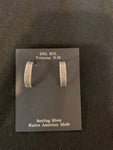 Authentic Navajo Sterling Silver Hoop Earrings; ER2-A4