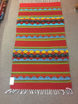 Handwoven Zapotec Wool Rug 2010 from Oaxaca, Mexico; 30" x 60"