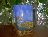 Gecko Mara Mug in lead free stoneware pottery;12oz; 511S2