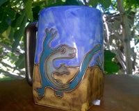 Gecko design square mug 
