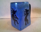 Kokopelli Mara Mug in lead free stoneware pottery  12oz; 511H6